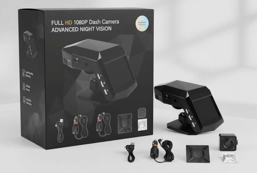 2 Inch Center Console HD Night Vision 1080 Car Driving Recorder