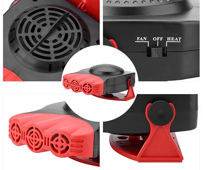 Portable Car Heater 12V 150W – 2-in-1 Heater & Cooling Fan for Windshield Defrost and Defog