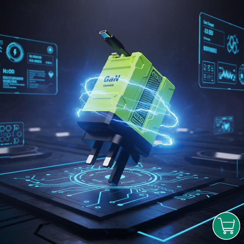 GaN Smart Retractable Charger