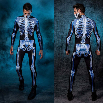 Family Skeleton Halloween Cosplay Jumpsuit - Mike Armstrong
