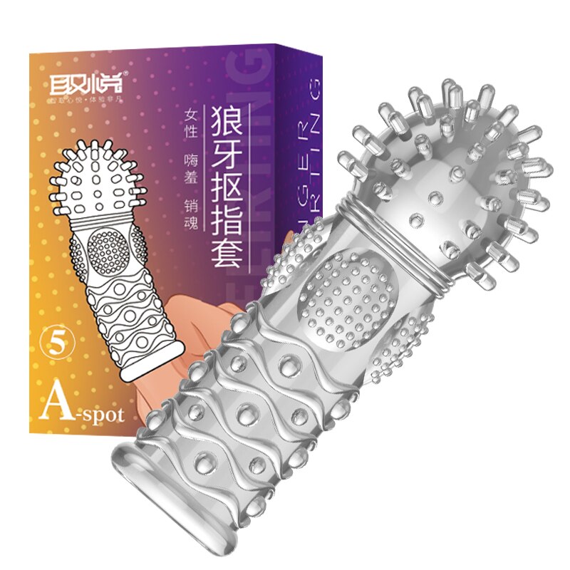 Foreplay tease G-spot Finger Sleeves Stimulate Clitoris Adult Masturbator Erotic Intimate Goods Game Sex Toys For Couples