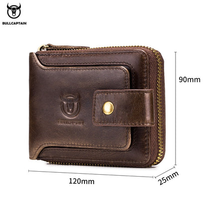 BULLCAPTAIN Brand men&#39;s Wallet Genuine Leather Purse Male Rfid Wallet Multifunction Storage Bag Coin Purse Wallet&#39;s Card Bags - Mike Armstrong