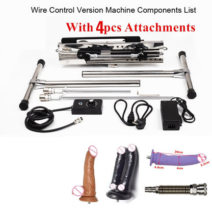 2021 New Quiet Stable Double Head Sex Machine Toys for Women Men Couples Support 2 People Wire Control Love Machines Attachement