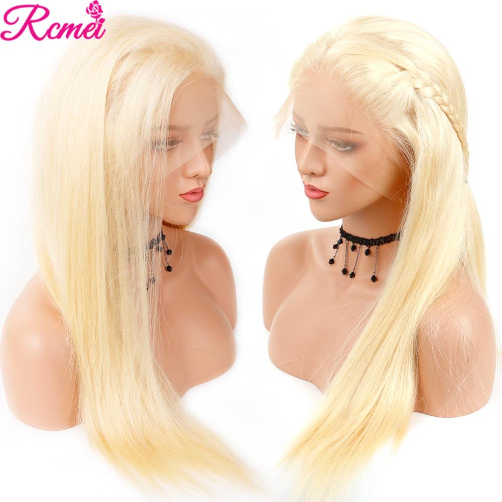 38&#39;&#39; 613 Blonde HD Lace Front Human Hair Wigs Brazilian Straight 613 Transparent Lace Frontal Wig Perruque Cheveux Humain 150% - Mike Armstrong