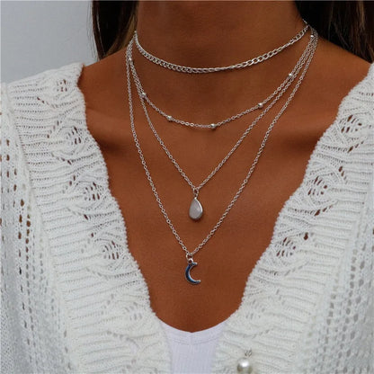 ENCHANTING MULTI-PENDANT LAYERED NECKLACE