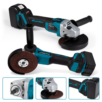 Brushless Electric Angle Grinder 350nm WrenchWith Battery For Cordless Cutting Woodworking Power Tool - Mike Armstrong