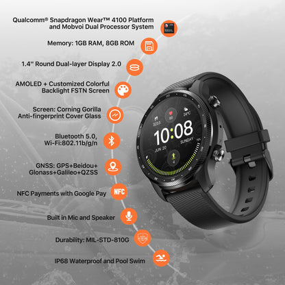 Smart Watch Pro 3 Ultra GPS Wear OS - Mike Armstrong