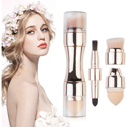 4 In 1 Makeup Brushes Foundation Eyebrow Shadow Concealer Eyeliner Blush Powder Cosmetic Professional Maquiagem Beauty Health - Mike Armstrong