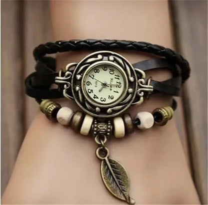 Foreign trade antique watch fashion leather wrapped bracelet - Mike Armstrong