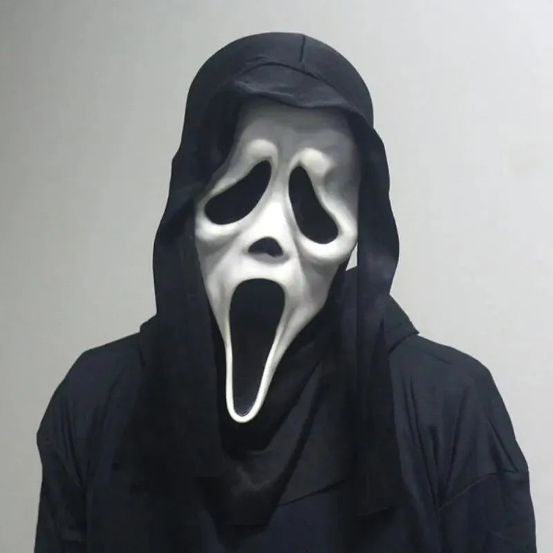 HorrorScream Halloween Mask - Spooky ghost face and deadly laugh