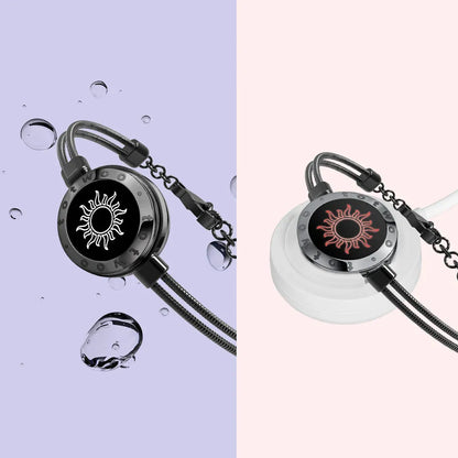 TOTWOO Long Distance touch Light up&Vibrate Bracelets for Couples,Long Distance Relationship Gift for girlfriend sun and moon