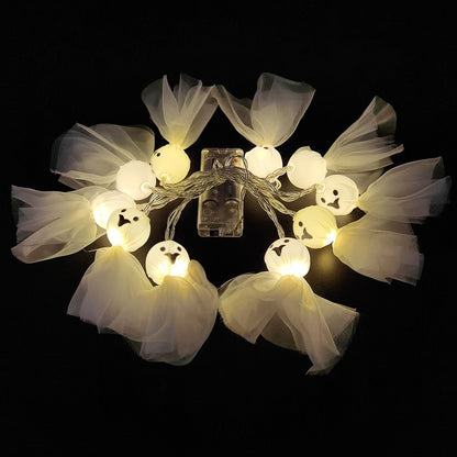 Pumpkin Halloween LED Lights 1.5M 10LED Ghost Bat String Lamp - Mike Armstrong