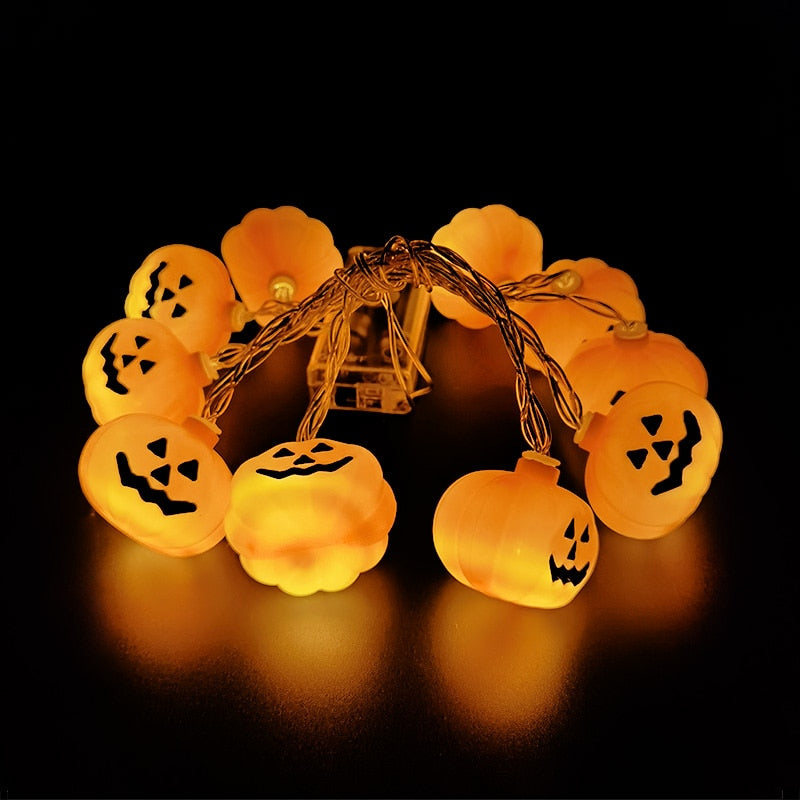 Pumpkin Halloween LED Lights 1.5M 10LED Ghost Bat String Lamp - Mike Armstrong
