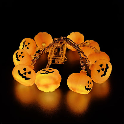 Pumpkin Halloween LED Lights 1.5M 10LED Ghost Bat String Lamp - Mike Armstrong