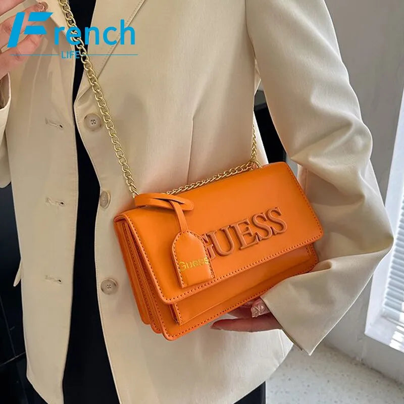 Brand Designer Letter Crossbody Bag with Chain 2023 New Fashion Small Shoulder Bag Lightweight and Simple phone bag purse Y2k - Mike Armstrong