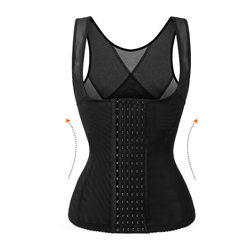 Waist Trainer Shapewear Vest Women&#39;s Underbust Corset Tummy Control Body Shaper Slimming Sheath Tummy Top Workout Waist Cincher - Mike Armstrong