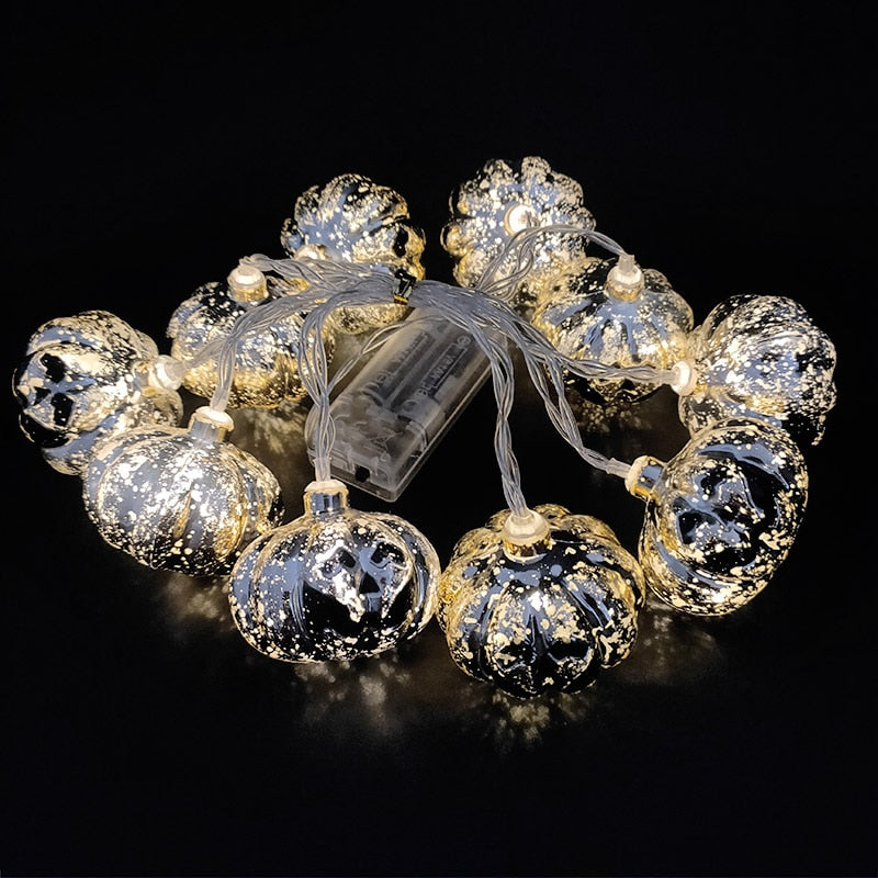 Pumpkin Halloween LED Lights 1.5M 10LED Ghost Bat String Lamp - Mike Armstrong