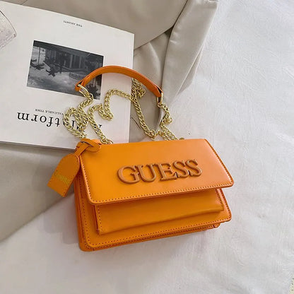 Brand Designer Letter Crossbody Bag with Chain 2023 New Fashion Small Shoulder Bag Lightweight and Simple phone bag purse Y2k - Mike Armstrong