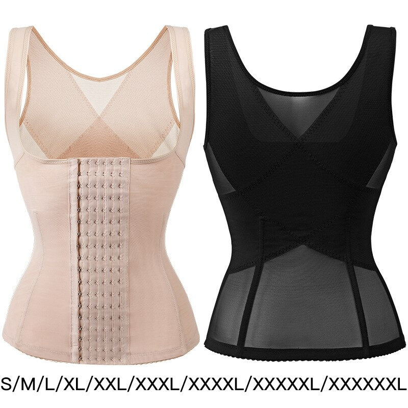 Waist Trainer Shapewear Vest Women&#39;s Underbust Corset Tummy Control Body Shaper Slimming Sheath Tummy Top Workout Waist Cincher - Mike Armstrong