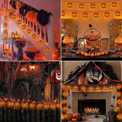 Pumpkin Halloween LED Lights 1.5M 10LED Ghost Bat String Lamp - Mike Armstrong