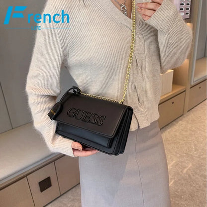 Brand Designer Letter Crossbody Bag with Chain 2023 New Fashion Small Shoulder Bag Lightweight and Simple phone bag purse Y2k - Mike Armstrong