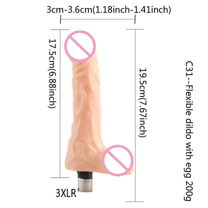 28 Types Traditional Sex Machine Attachment 3XLR 3PRONG Attachment Dildo Suction Cup Sex Masturbation Love Machine For Women Man
