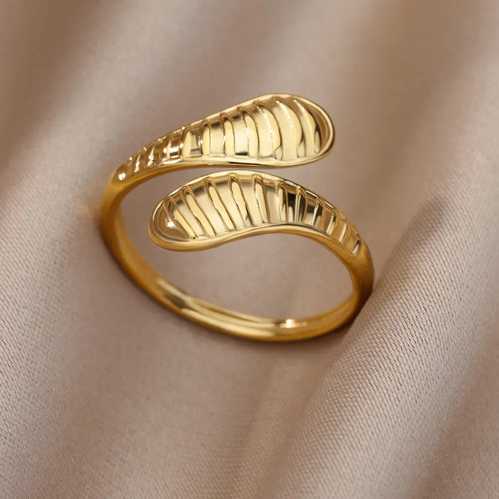 Stainless Steel Rings For Women Men Gold Color Engagement Wedding Party Ring Female Male Finger Jewelry Gift 2023 Free Shipping