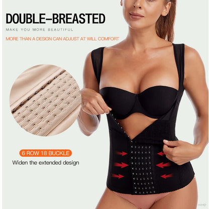 Waist Trainer Shapewear Vest Women&#39;s Underbust Corset Tummy Control Body Shaper Slimming Sheath Tummy Top Workout Waist Cincher - Mike Armstrong