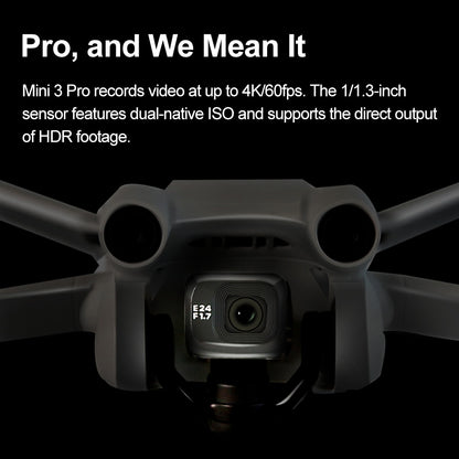 DJI Mini 3 Pro Drone 4K Professional GPS Quadcopter 60fps HD Video Photo 34min Max Flight Time Tri-Directional Obstacle Sensing - Mike Armstrong