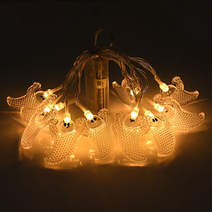 Pumpkin Halloween LED Lights 1.5M 10LED Ghost Bat String Lamp - Mike Armstrong