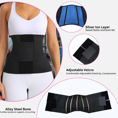MISTHIN Women&#39;s Binders And Body Shapers Neoprene Firm Double Belt Fajas Slimming Large Size Waist Trainer Grinder Corset - Mike Armstrong