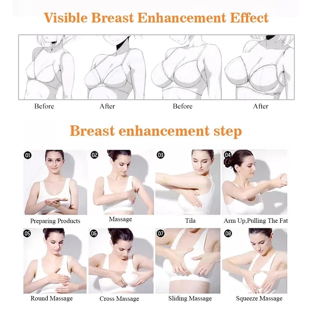Breast Enlargement Essential Oil Chest Enhancement Bust Plump Up Growth Enlarging Oil Boobs Bigger Lift Firming Breast Enlarge