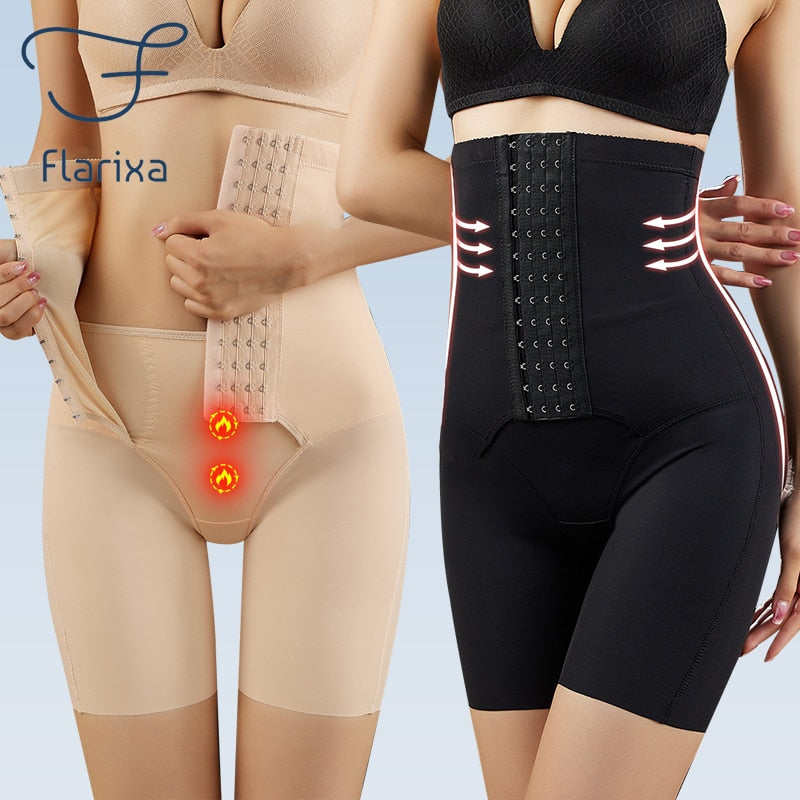 Flarixa Women High Waist Shaping Panties Plus Size Waist Trainer Body Shaper Tummy Slimming Underwear Hip Lift Boxer Shorts XXXL - Mike Armstrong