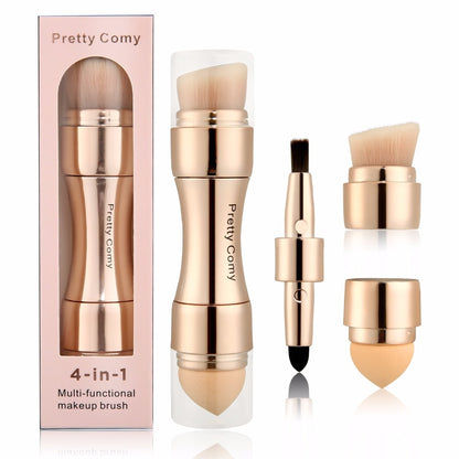 4 In 1 Makeup Brushes Foundation Eyebrow Shadow Concealer Eyeliner Blush Powder Cosmetic Professional Maquiagem Beauty Health - Mike Armstrong