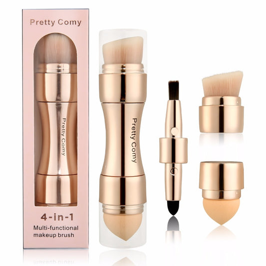 4 In 1 Makeup Brushes Foundation Eyebrow Shadow Concealer Eyeliner Blush Powder Cosmetic Professional Maquiagem Beauty Health - Mike Armstrong