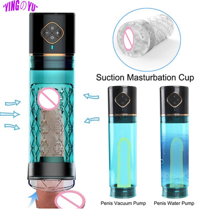 Water Bath Electric Penis Pump Sex Toys for Men Male Masturbator