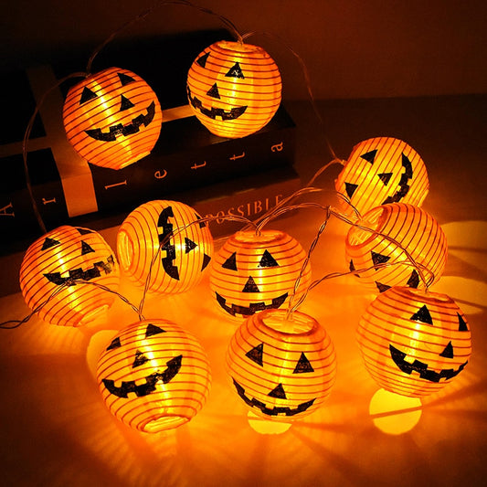 Pumpkin Halloween LED Lights 1.5M 10LED Ghost Bat String Lamp - Mike Armstrong