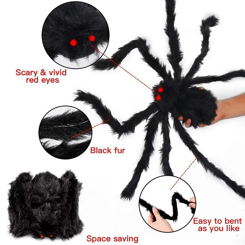 Halloween Spider Decor Party Accessories Liquidation Decorations Outdoor Decoration Scream Goods Props