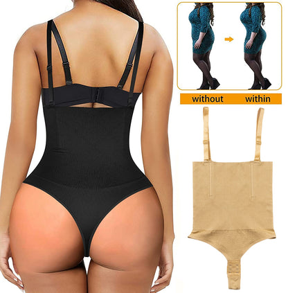 Sexy Body Shapewear Thong Waist Trainer Corset Open Bust Body Shaper Seamless Invisible Bodysuit Slimming Belly Underwear Faja - Mike Armstrong